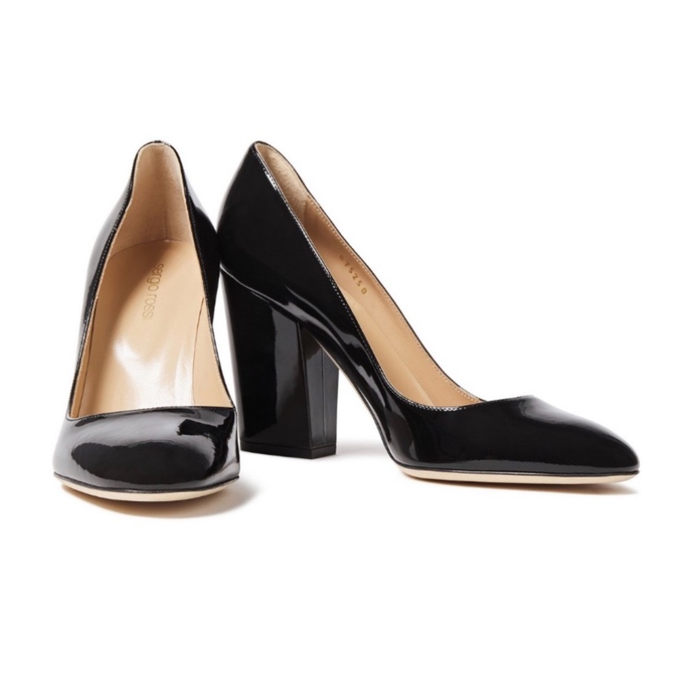 NWT SERGIO ROSSI Virginia patent-leather pumps - Picture 2 of 2